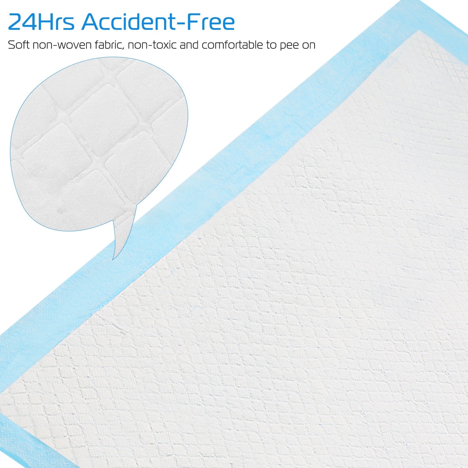 50Pcs Per Set Dog Training Pads Puppy Pee Pads Cat Wee Mats Potty-Train 24in X 18in M - The Peculiar Pet