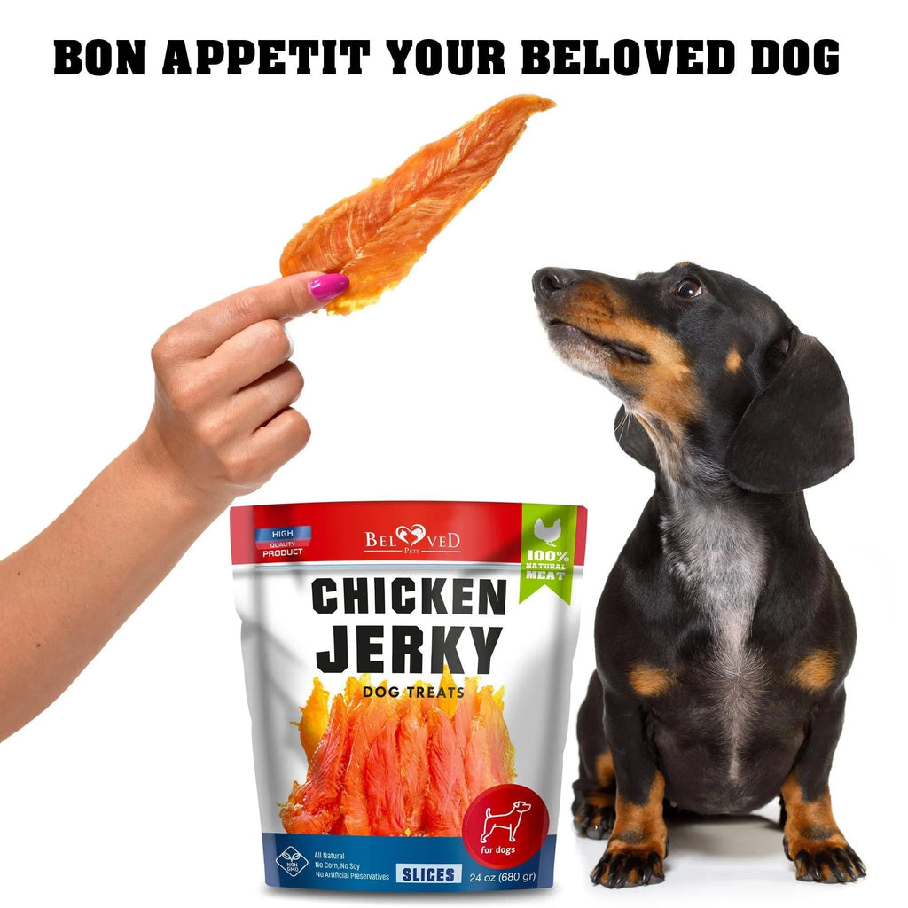 Chicken Jerky Dog Treats 1.5 Lb Human Grade Pet Snacks Grain Free Organic Meat All Natural High Protein Dried Strips Best Chews For Training Small & Large Dogs - The Peculiar Pet