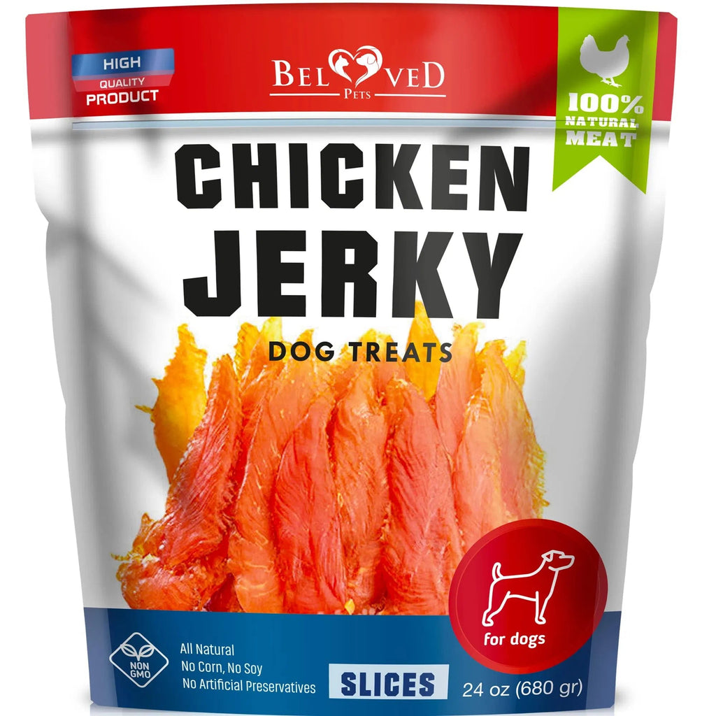 Chicken Jerky Dog Treats 1.5 Lb Human Grade Pet Snacks Grain Free Organic Meat All Natural High Protein Dried Strips Best Chews For Training Small & Large Dogs - The Peculiar Pet