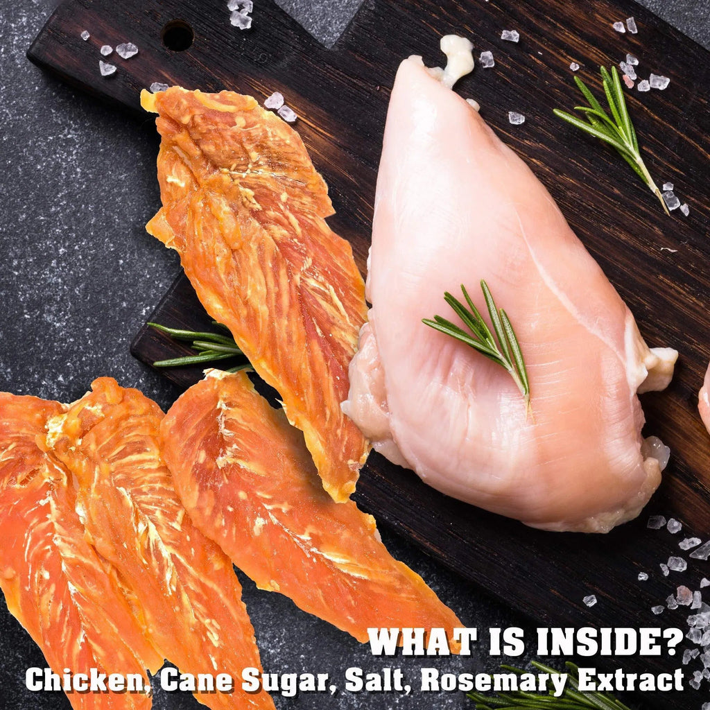 Chicken Jerky Dog Treats 1.5 Lb Human Grade Pet Snacks Grain Free Organic Meat All Natural High Protein Dried Strips Best Chews For Training Small & Large Dogs - The Peculiar Pet