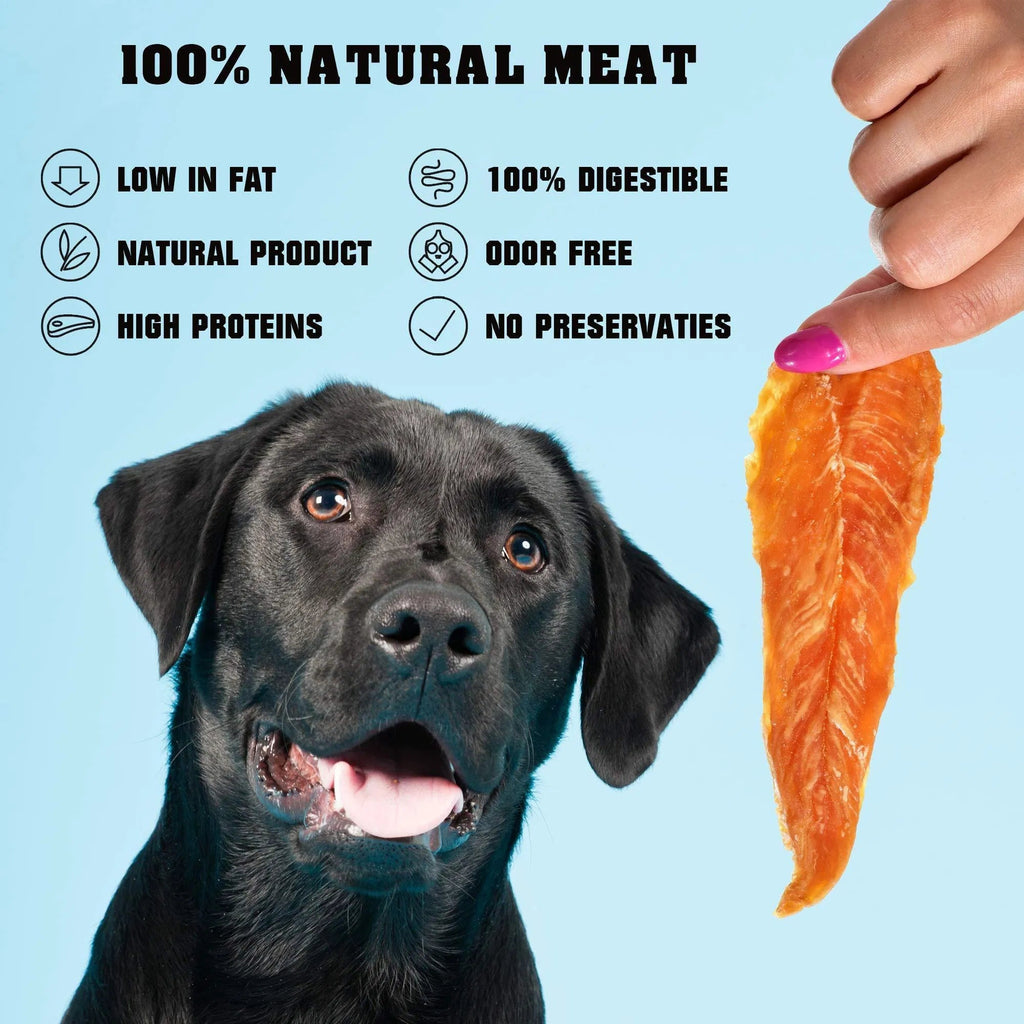 Chicken Jerky Dog Treats 1.5 Lb Human Grade Pet Snacks Grain Free Organic Meat All Natural High Protein Dried Strips Best Chews For Training Small & Large Dogs - The Peculiar Pet