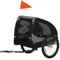 Dog Bike Trailer, Pet Stroller with Wheels for Medium Dogs, Black - The Peculiar Pet
