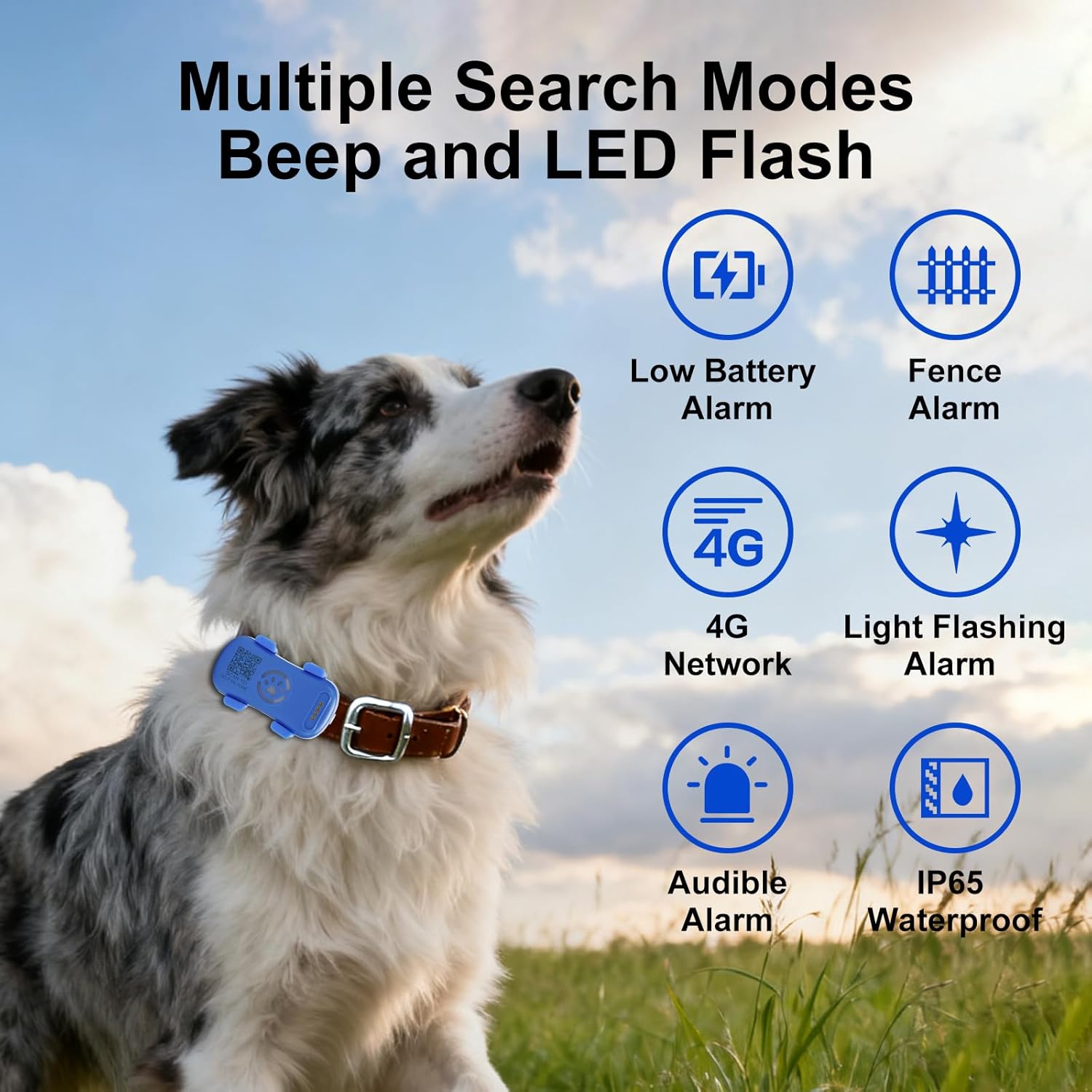 Dog GPS Tracker Real Time, Anti-Lost Pet Tracker With Geofence, Flash Light And Sound Alarm, Unlimited Distance Tracking, Fits Most Pet Collars, Subscription Required - The Peculiar Pet