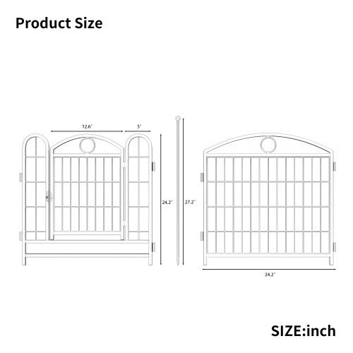 Dog Playpen Indoor 24 Inch 8 Panel Metal Dog Playpen - The Peculiar Pet