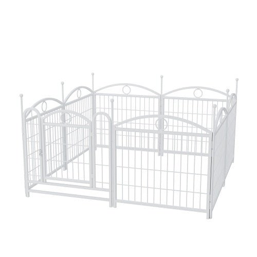Dog Playpen Indoor 24 Inch 8 Panel Metal Dog Playpen - The Peculiar Pet