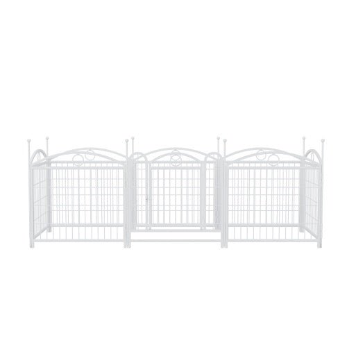 Dog Playpen Indoor 24 Inch 8 Panel Metal Dog Playpen - The Peculiar Pet