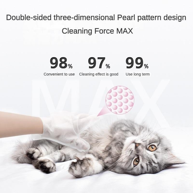 PET Cleaning Deodorizing Bathing Wipes ForDogs And Cats, Nourish Fur Coconut OilGrooming Wipes For Dogs, Pet Cleaning GlovesWipes For Daily Care And Traveling.Hypoallergenic - The Peculiar Pet