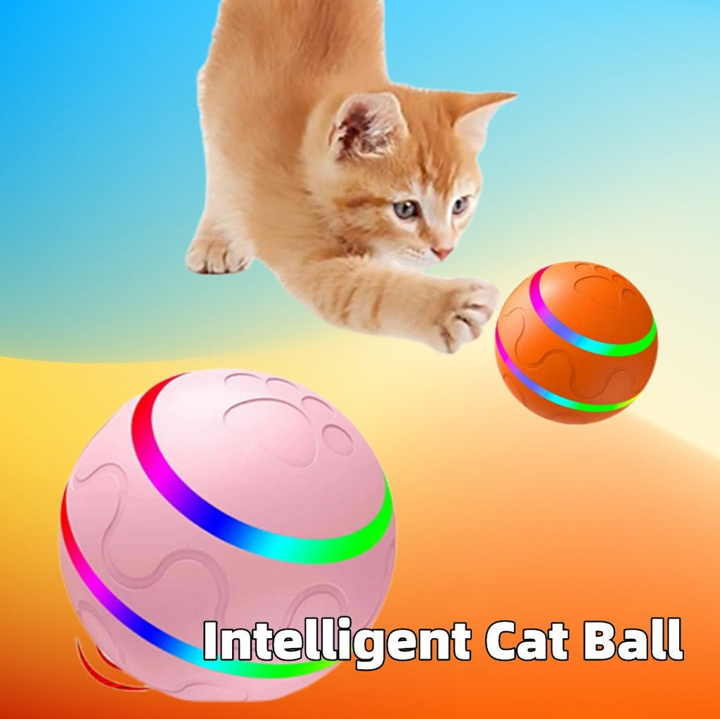 Pet New Cat Wicked Ball Toy Intelligent Ball USB Cat Toys Self Rotating Ball Automatic Rotation Ball - The Peculiar Pet