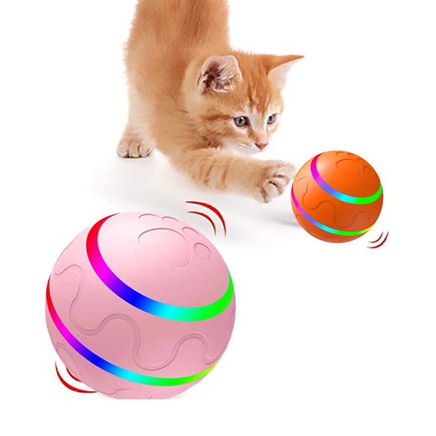 Pet New Cat Wicked Ball Toy Intelligent Ball USB Cat Toys Self Rotating Ball Automatic Rotation Ball - The Peculiar Pet