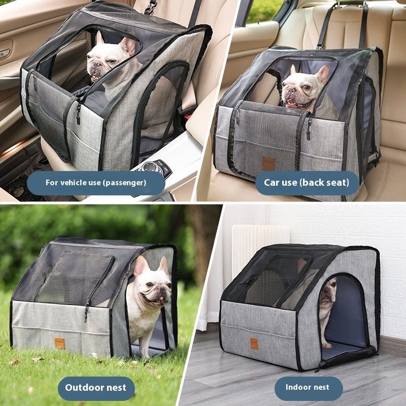 Portable Foldable Car Waterproof And Hard-wearing Pet Cage Waterproof Thickened Dog Mat Car Pet Mat - The Peculiar Pet