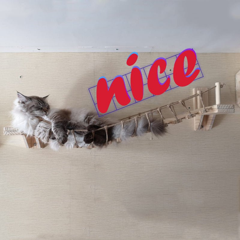 Wall cat furniture pine wall hanging - The Peculiar Pet