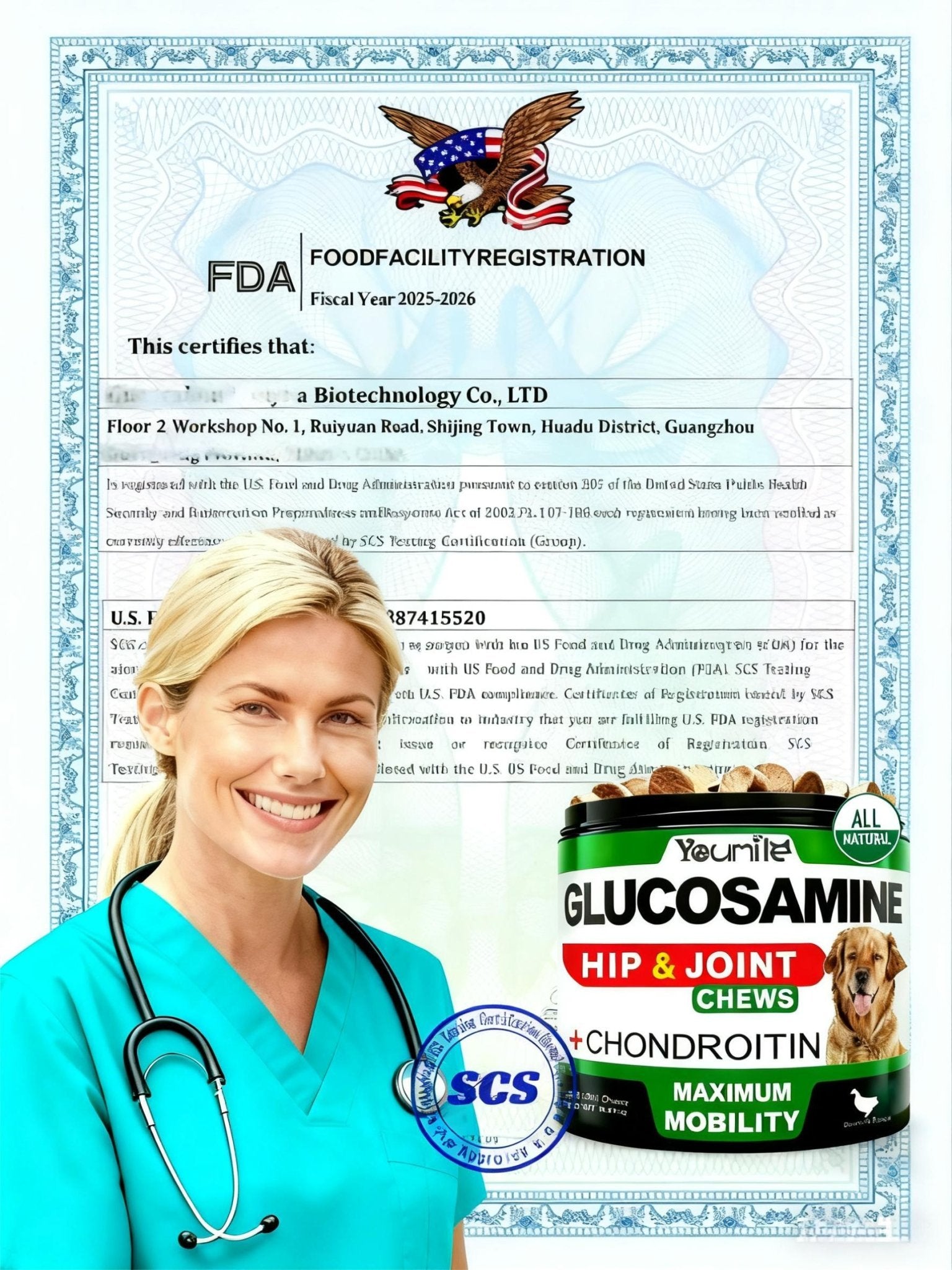 Youmile Hip & Joint Health Supplement For Dogs 120 Chews, Glucosamine Chondroitin MSM Dog Chews With Hyaluronic Acid, Liver Flavored Bone & Joint Support Supplement, For All Breeds - The Peculiar Pet